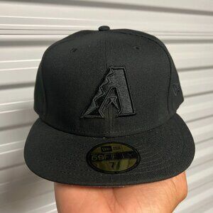 Arizona Diamondbacks Black Fitted Hat - New